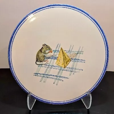 Rare Vintage Maja Gruebler México 13  Handpainted Pottery Mouse & Cheese Platter • $65