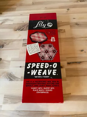 Vintage Lily Speed-O-Weave Kit Adjustable Metal Loom Kit Handicraft NIB • $24.99