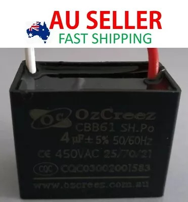 4uF 450VAC CBB61 Fan Starting Capacitor For Ceiling Exhust Hood Washing Machine • $13.48