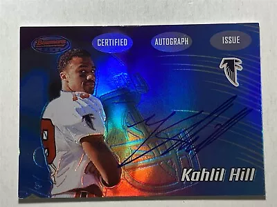 KAHLIL HILL Falcons 2002 Bowmans Best #145 AUTO Autograph RC (U4) • $1.65