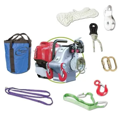 Portable Winch PCW4000-A Capstan Gas-Powered Pulling Winch Kit With Accessories • $1952.45