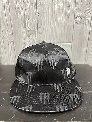 Monster Energy Satin Logo Hat/Cap Metal Logo Black L/XL • $44.99