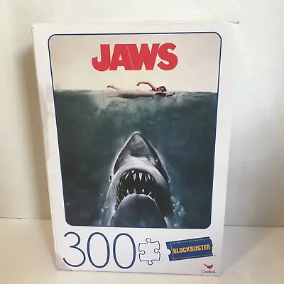 Jaws Movie Poster 300 Piece Puzzle Blockbuster Video Retro 80'S Sharks New • $6.30