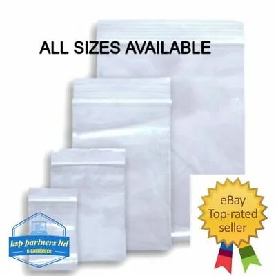 Grip Seal Bags Resealable Clear Plastic ZIP LOCK Polythene Bag 3 X 3.25 76 X 83 • £0.99