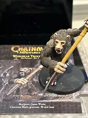 WOTC Painted WEREBEAR Super RARE Set 4 Chainmail Metal Miniature AD&D OOP S23 • $75.99