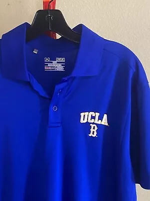 Under Armour Embroidered UCLA Poly Golf POLO SHIRT Medium M  • $13.75