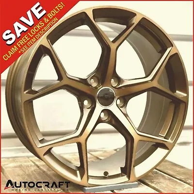 22  RS6 F MB STYLE ALLOY WHEELS X4 - TYRES Fits : AUDI A7 A8 Q5 Q7 • £795