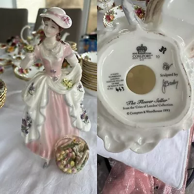 Coalport  The Flower Seller  Limited Edition Cries Of London Collection Figurine • £50