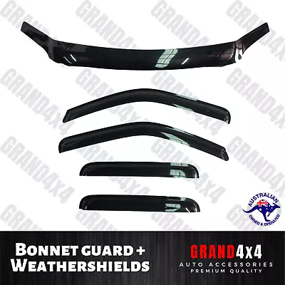 Bonnet Protector + Weathershields Window Visors For Mazda BT-50 BT50 2006 - 2011 • $112