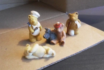 £4.99 • Buy Four Vintage Miniature Teddy Bears About 1 