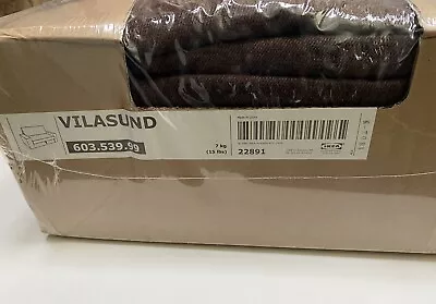 New Ikea Vilasund Cover For 2 Seat Sofa Bed In Borred Dark Brown - 603.539.99 • £80