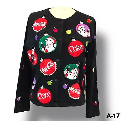 Coca Cola Michael Simon Limited Edition 1999 Christmas Sweater Sz S Cotton • $93.99