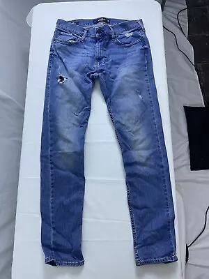 HOLLISTER Men's Jeans 31x32 Advanced Stretch Skinny Blue Denim • $5