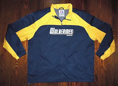 University Of Michigan Coat Jacket U Of M Wolverines Full Zip Lined Size XXL 2XL • $55.99