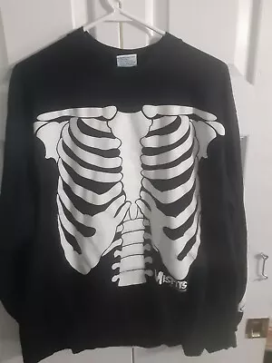 Vintage 90s Misfits 1997 Skeleton Bones Long Sleeve XL T Shirt Glow In The Dark • $175