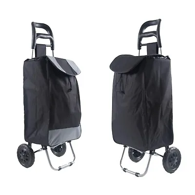 £12.99 • Buy Shopping Trolley Lightweight Large 2 Wheels Bag Cart Luggage Festival Camping