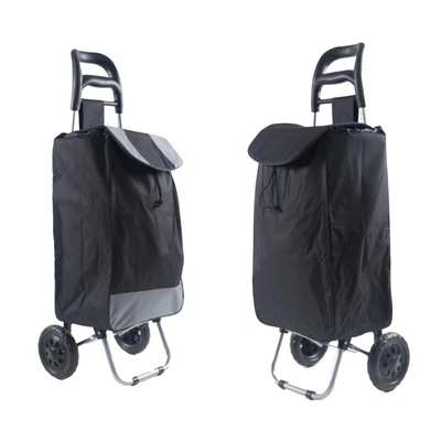 £12.99 • Buy Shopping Trolley Lightweight Large 2 Wheels Bag Cart Luggage Festival Camping