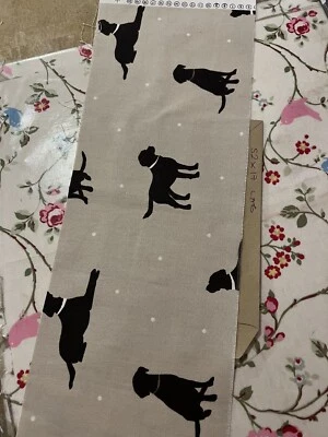 £2.29 • Buy Fabric Material Scrap Remnant Sewing Material Clarke Labrador Dog Rover 52x17cm