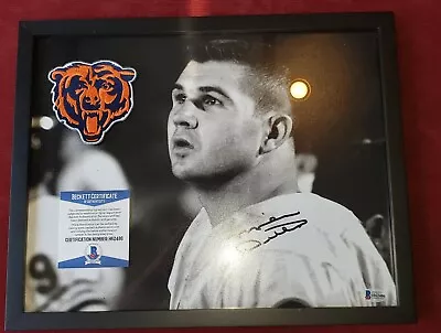 Da Coach Iron Mike Ditka Signed Chicago Bears Frame Photo Poster Beckett & Patch • $89.99