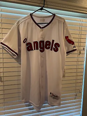 Vintage Anaheim Los Angeles Angels Authentic Majestic Jersey Size 44 • $215