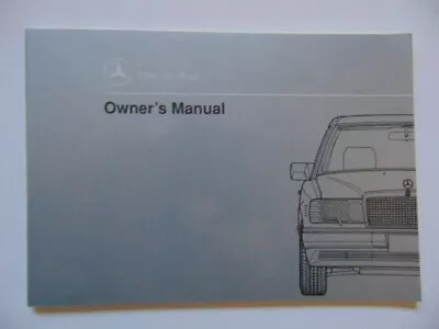 Original 1990 Mercedes Benz 300D 2.5 Turbo Owners Manual - 124 Chassis • $25