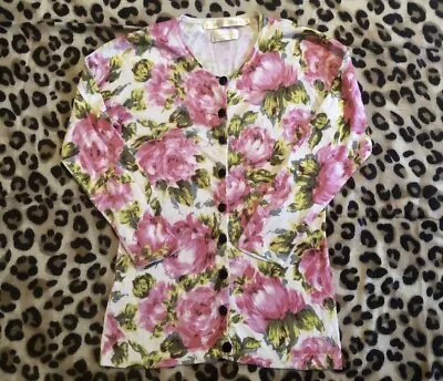 RARE Wheels & Dollbaby Floral Cardigan Size 2 • $147