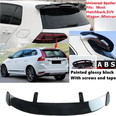 Universal Rear Roof Spoiler Wing Top Lip Gloss Black Fit For Volvo XC60 2011-17 • $84.29