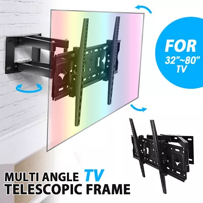 Full Motion HDTV TV Wall Mount Bracket 32 36 40 42 47 50 52 55 60 65 70，80inch • $40