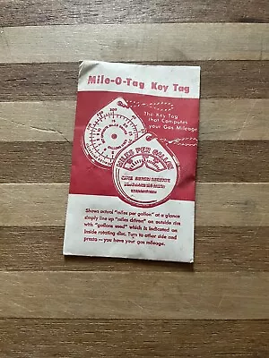$14.95 • Buy Vintage NOS Mile-O- Tag Key Chain Accessory Ford Gm Chevy Hot Rod Truck 60's