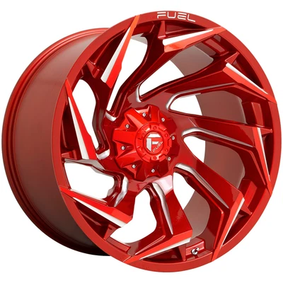 $451 • Buy Fuel D754 Reaction 20x9 5x4.5 /5x5  +20mm Red/Milled Wheel Rim 20  Inch