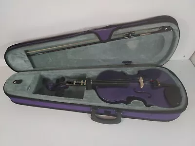 Purple 2014 CREMONA Fecit Anno Domini SV-75 Premier Student Violin 3/4 W/ Case  • $71.99
