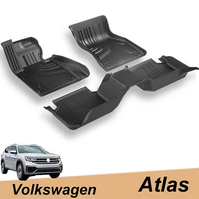 Car Floor Mats Liners Rubber All Weather Carpets For Volkswagen Atlas 2018-2024 • $89.99