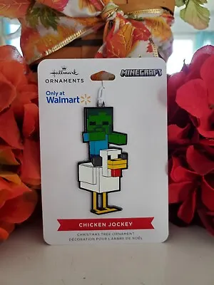Hallmark ~  Metal Christmas Tree🎄Ornament ~ Minecraft ~ Chicken Jockey ~ 2023 • $6.99