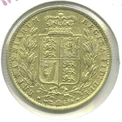 1853 Great Britain Gold Britannia WW Raised Coin - Queen Victoria - DN576 • $795
