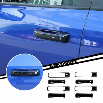 4PCS Car Side Door Handle Cover Trim For Dodge RAM 1500 10-17 Black Accessories • $34.99