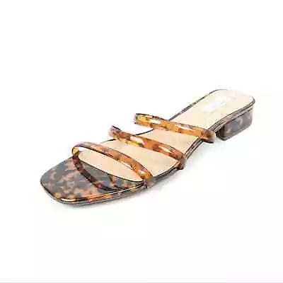 Steven New York Women Shoes Tortoise Hades Strappy Slide On Sandal Size 11 • $58.99