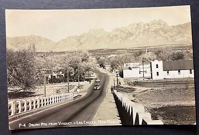 Organ Mts From Viaduct - Las Cruces New Mexico RPPC  • $17.90