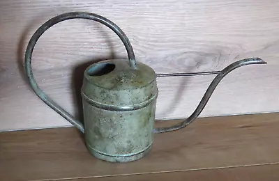 VTG Metal Green Patina Verdegris Watering Can Mid Century Succulent Plant • $74.99