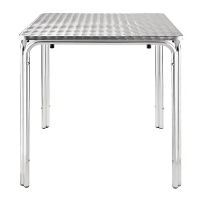 Square Stacking Aluminium Table Bistro Tables Cafe Table Beer Garden Table • £46