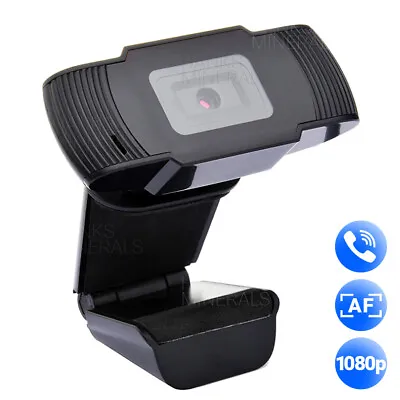 Webcam 1080p Autofocus Auto Focus Web Camera HD Cam For Desktop Laptop PC Mac • $9.98