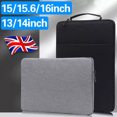 Laptop Sleeve Bag Carry Case Cover Pouch For Macbook Air Pro HP 13-16 Inch NEW • £7.65