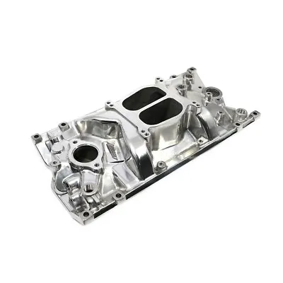 SBC Chevy Dual Plane Polished Aluminum Intake Manifold For Vortec 350 Heads • $169.99