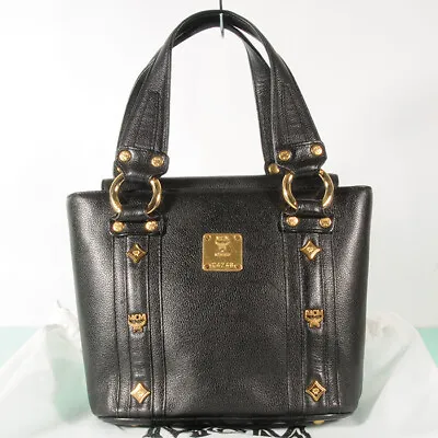 AUTHENTIC MCM Leather Tote Shoulder Bag + Dust Bag • $49.99