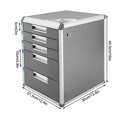 File Cabinet Lateral Storage Office Storage 5 Drawer Filing Cabinet Desktop • $69.99