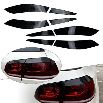 2Pcs Rear Tail Light Lamp Eyelid Trim Cover For VW Golf 6 MK6 2008-2013 2009 10 • $21.70