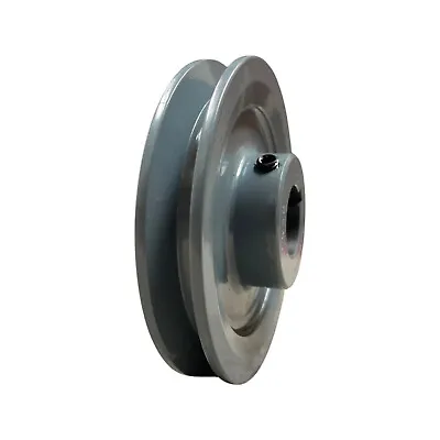 Cast Iron 2.75   Single Groove V Style Section A Belt 4L 3/4   Shaft Pulley AK28 • $16.72