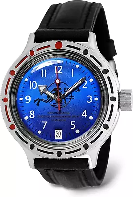 VOSTOK | Scuba Dude Amphibian Automatic Self-Winding 40mm Diver Wrist Watch | WR • $131.82