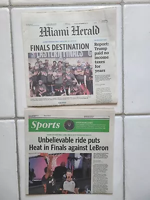 Miami Herald 2020 Miami Heat 'Finals Destination' NBA Newspaper 11/28 Complete • $12