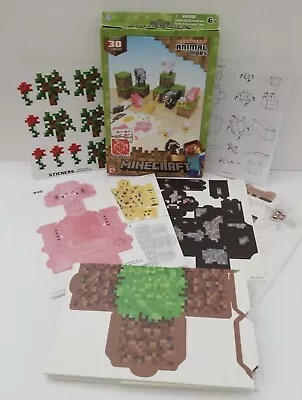 Paper Craft Minecraft Overworld Animal Mobs Set MOJANG 2013 Read Description  • $17