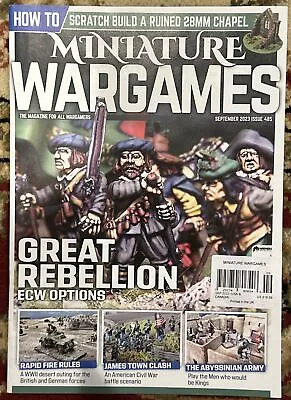 Miniature Wargames Magazine September 2023  Issue 485 • $17.99